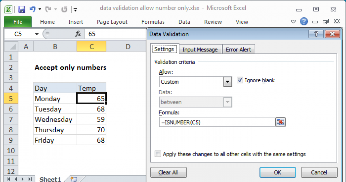 Allow Only Numbers In Text Field Html